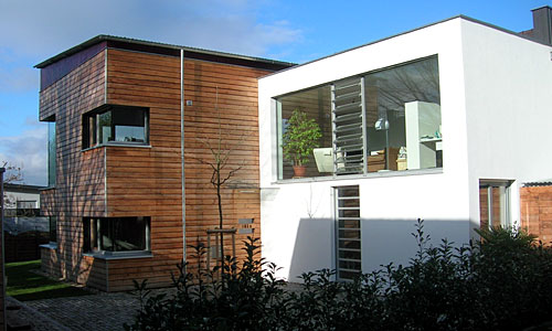 Eingangsfassade, Einfamilienhaus, Hauptstrasse, Bühl