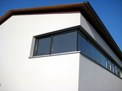 Wohn- und Bürohaus, Brombachweg, Bühl, Eckverglasung