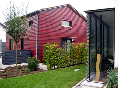 Wohn- und Bürohaus, Brombachweg, Bühl, Gartenfassade