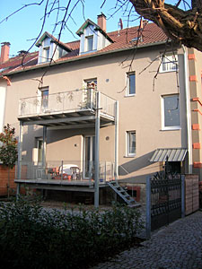 Rückansicht, Mehrfamilienhaus, Hauptstrasse, Bühl