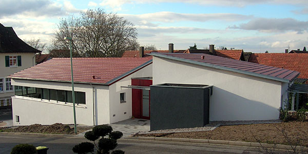 Strassenansicht, Einfamilienhaus, Hinterfeldweg, Bühl 