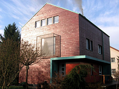 Eingangsfassade, Einfamilienhaus, Hauptstrasse, Bühl