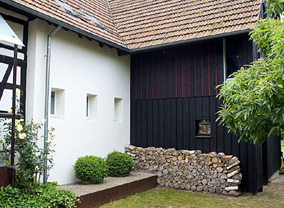 Ehemaliger Scheunentrakt, Fachwerkhaus, Klotzbergstrasse, Bühl