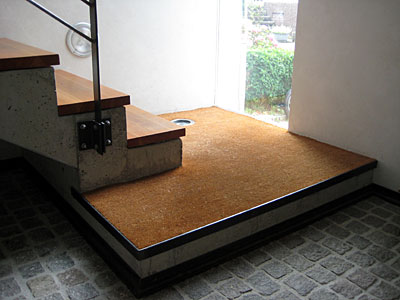 Detail Treppenpodest, Einfamilienhaus, Bühler Seite, Altschweier