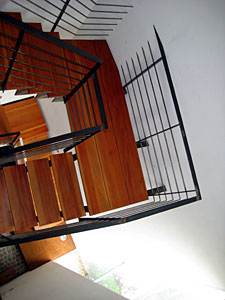 Treppenhaus Sicht von oben, Einfamilienhaus, Bühler Seite, Altschweier