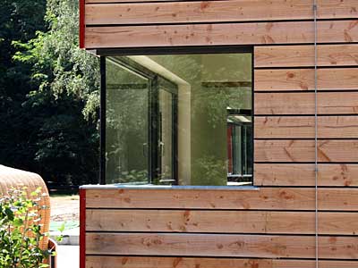 Verglasungsdetail, Waldheim, Gustav-Jacob-Hütte, Karlsruhe