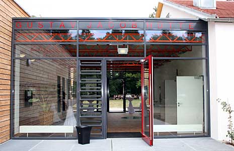 Eingang, Waldheim, Gustav-Jacob-Hütte, Karlsruhe